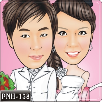 Q版雙人漫畫 PNH-138 婚紗Q版畫